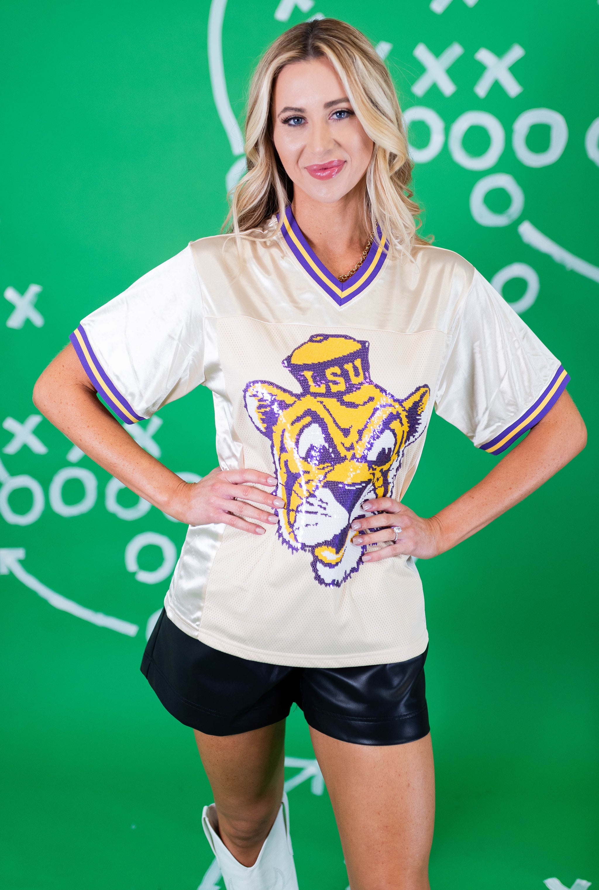 LSU Vintage Geaux Mike Sequin Jersey – Obsession Boutique