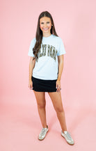 Lulu Mac: Mossy Oak Bottomland Tee - Chambray - Obsession Boutique