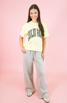 Acid Wash Fleece Palazzo Sweatpants - Obsession Boutique