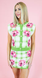 Queen Of Sparkles: Plaid Azalea Knit Skirt - Obsession Boutique