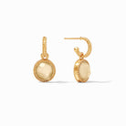 Julie Vos: Fleur-de-Lis Hoop & Charm Earring - Obsession Boutique