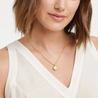 Julie Vos: Fleur-de-Lis Solitaire Necklace - Obsession Boutique
