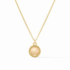 Julie Vos: Fleur-de-Lis Solitaire Necklace - Obsession Boutique