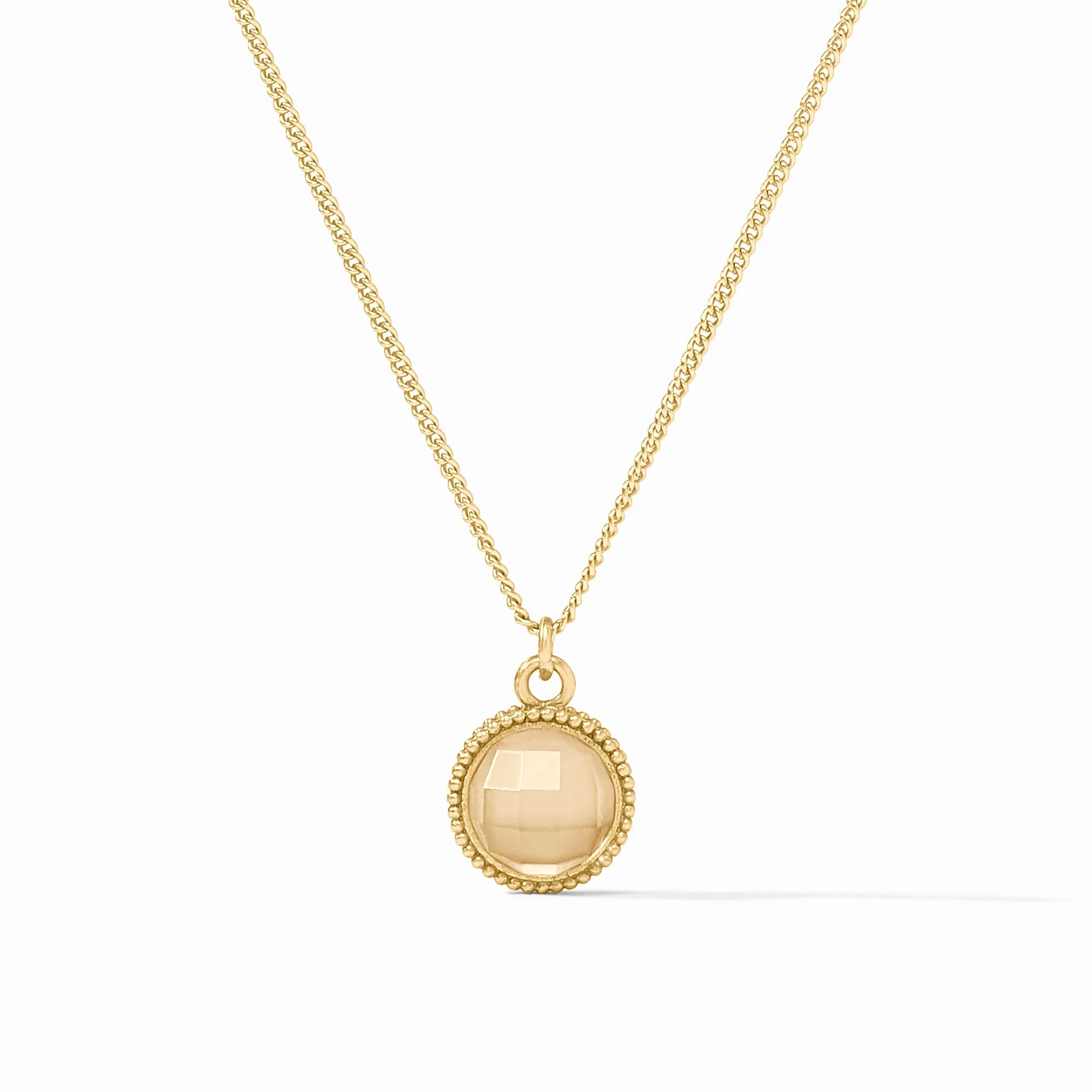 Julie Vos: Fleur-de-Lis Solitaire Necklace - Obsession Boutique