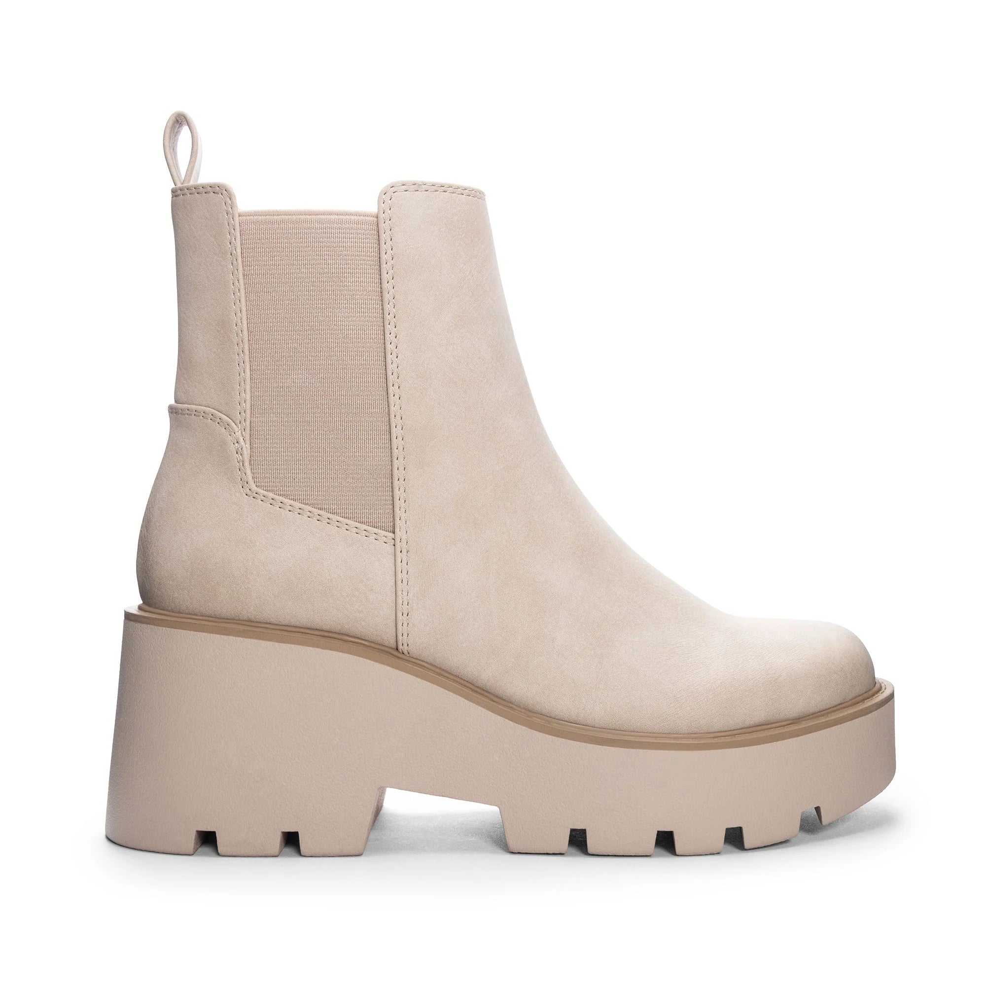 Dirty Laundry: Rabbit Casual Booties - Taupe - Obsession Boutique