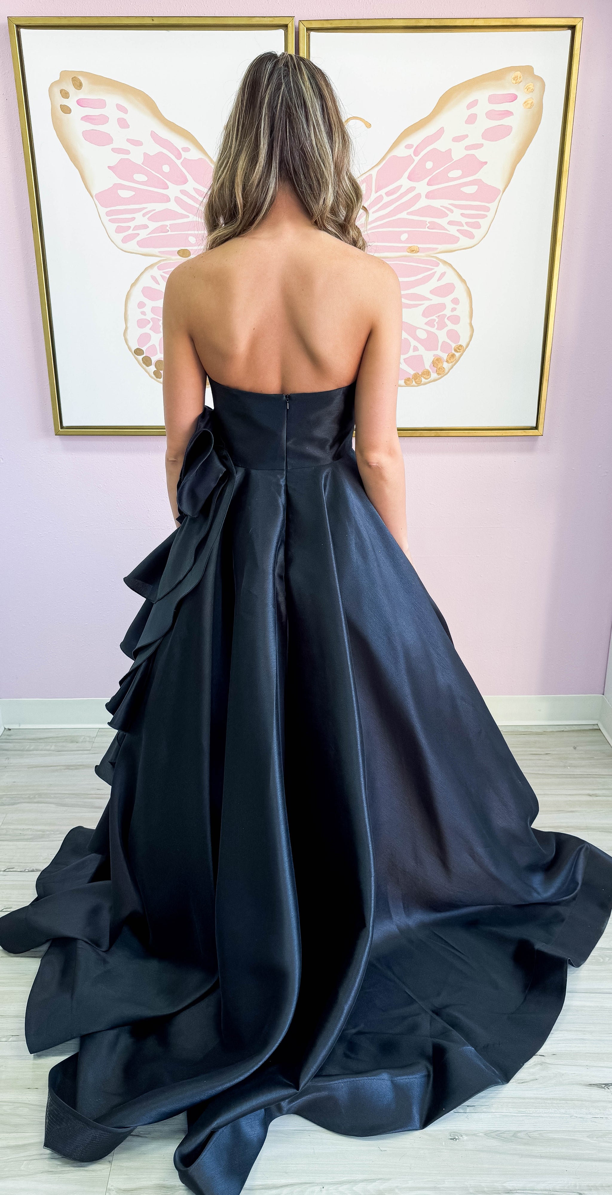 The Rosette Formal Dress Black / 2