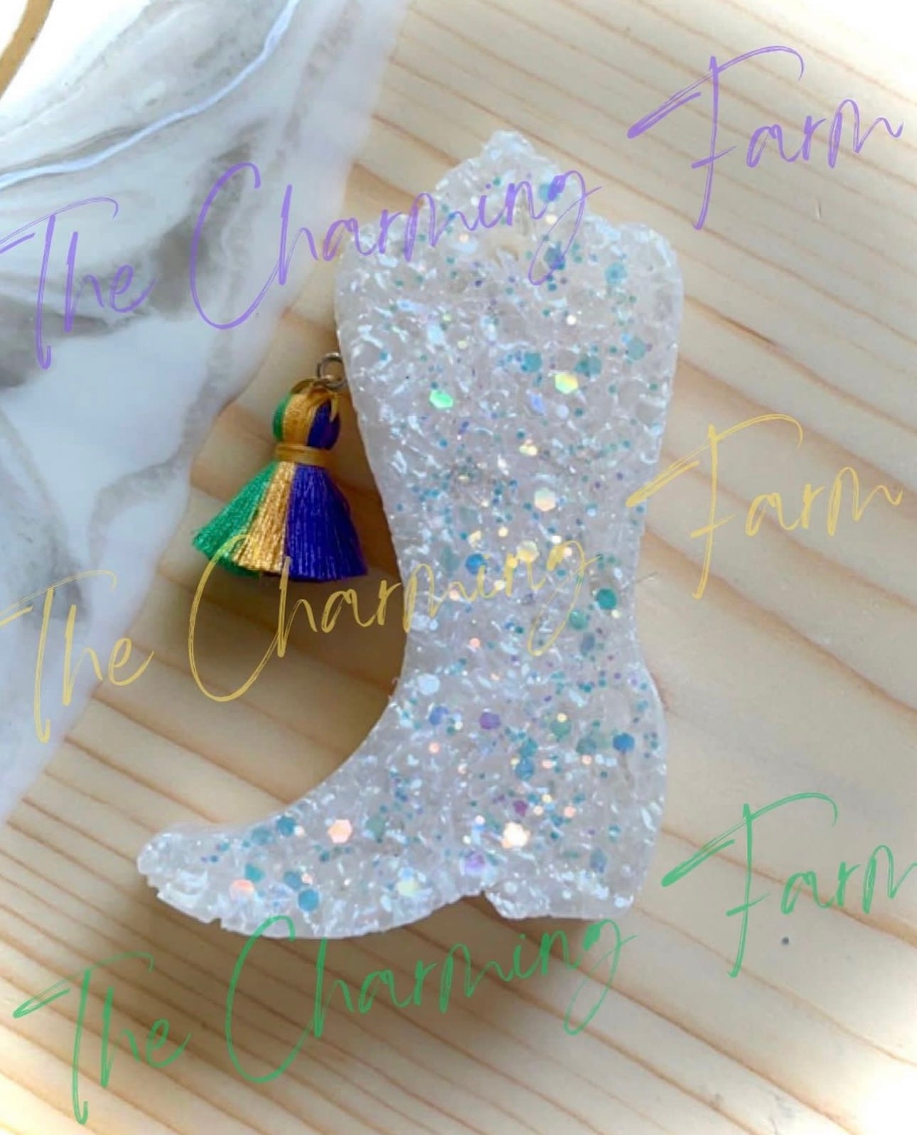 Sweet Grace Mardi Gras Boot Car Freshie – Obsession Boutique