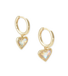 Kendra Scott: Ari Heart Huggie Earrings - Obsession Boutique