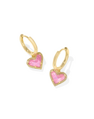 Kendra Scott: Ari Heart Huggie Earrings - Obsession Boutique