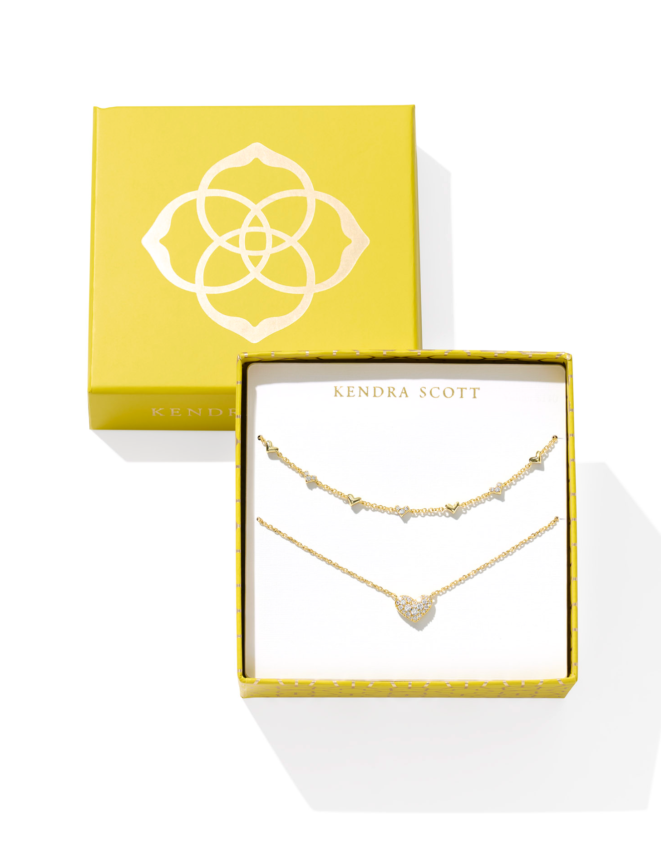 Kendra Scott: Ari Haven Heart Necklace Gift Set White CZ