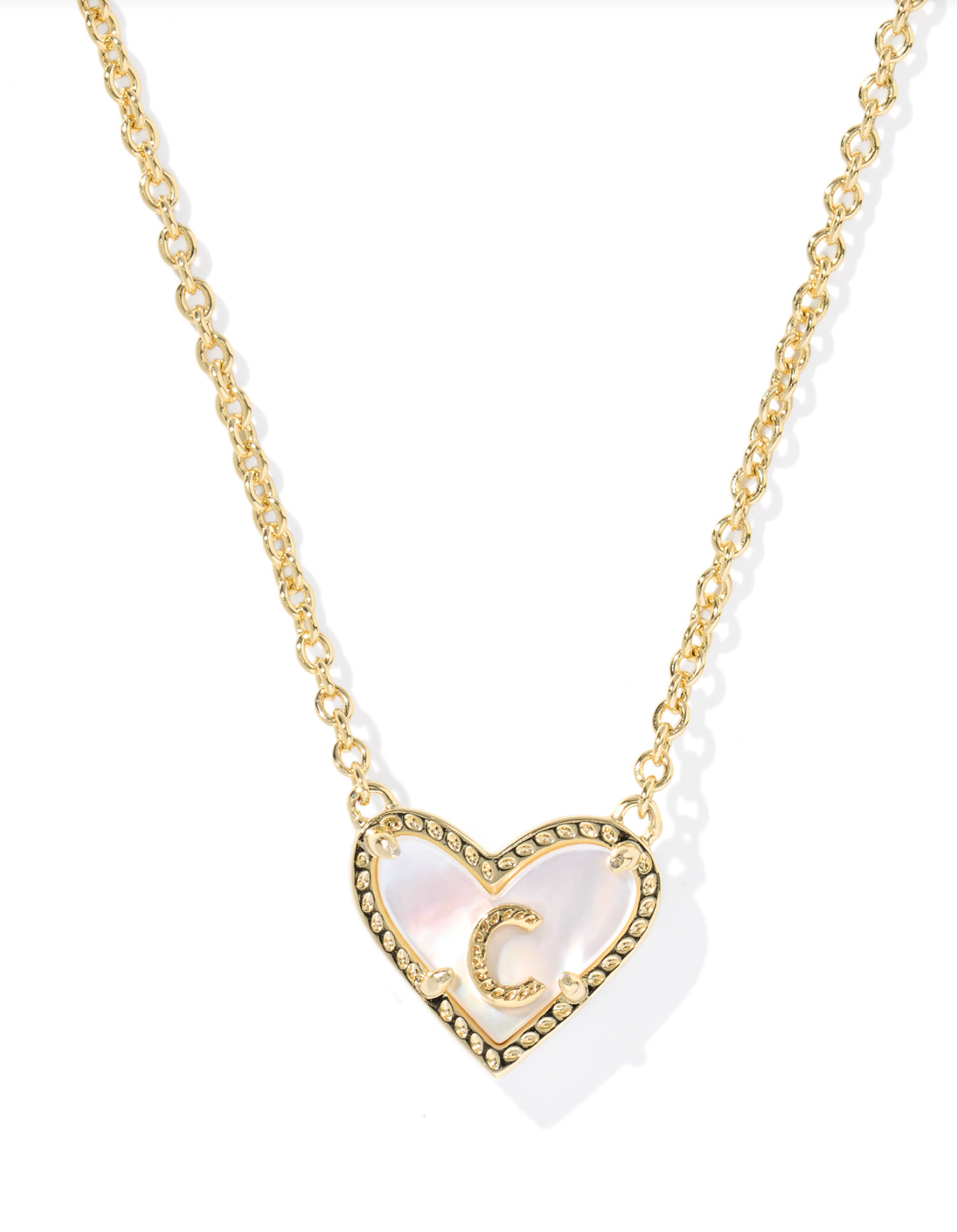 Kendra Scott: Heart Letter Pendant Necklace - Obsession Boutique
