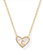 Kendra Scott: Heart Letter Pendant Necklace - Obsession Boutique