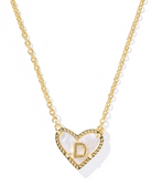 Kendra Scott: Heart Letter Pendant Necklace - Obsession Boutique