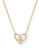Kendra Scott: Heart Letter Pendant Necklace - Obsession Boutique
