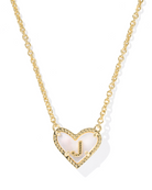 Kendra Scott: Heart Letter Pendant Necklace - Obsession Boutique