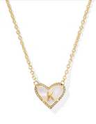 Kendra Scott: Heart Letter Pendant Necklace - Obsession Boutique