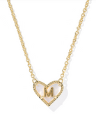 Kendra Scott: Heart Letter Pendant Necklace - Obsession Boutique