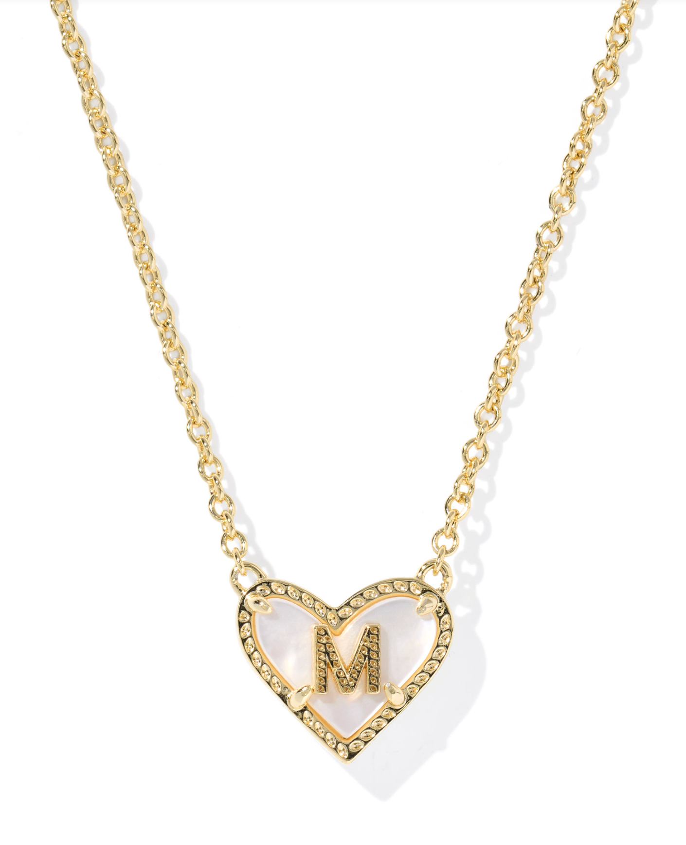 Kendra Scott: Heart Letter Pendant Necklace - Obsession Boutique
