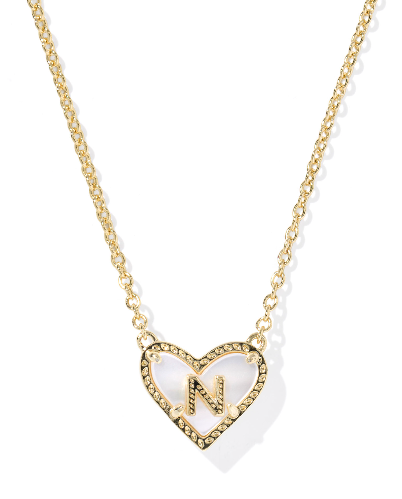 Kendra Scott: Heart Letter Pendant Necklace - Obsession Boutique