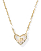 Kendra Scott: Heart Letter Pendant Necklace - Obsession Boutique