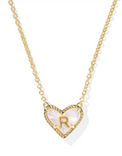 Kendra Scott: Heart Letter Pendant Necklace - Obsession Boutique