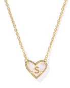 Kendra Scott: Heart Letter Pendant Necklace - Obsession Boutique