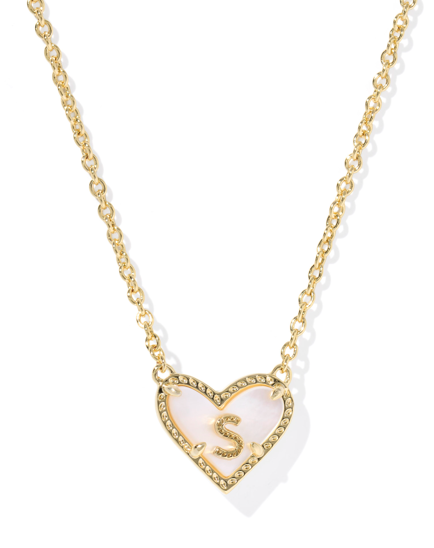 Kendra Scott: Heart Letter Pendant Necklace - Obsession Boutique