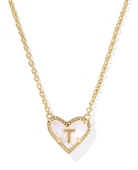 Kendra Scott: Heart Letter Pendant Necklace - Obsession Boutique