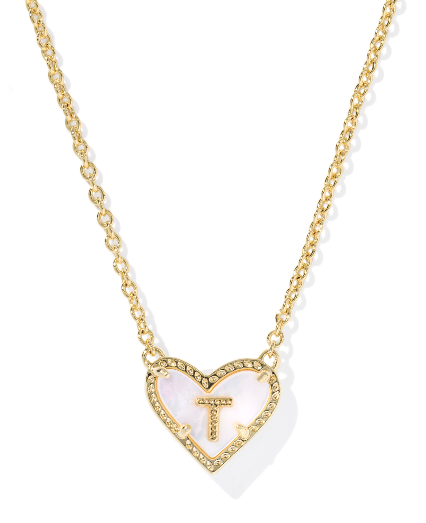 Kendra Scott: Heart Letter Pendant Necklace - Obsession Boutique