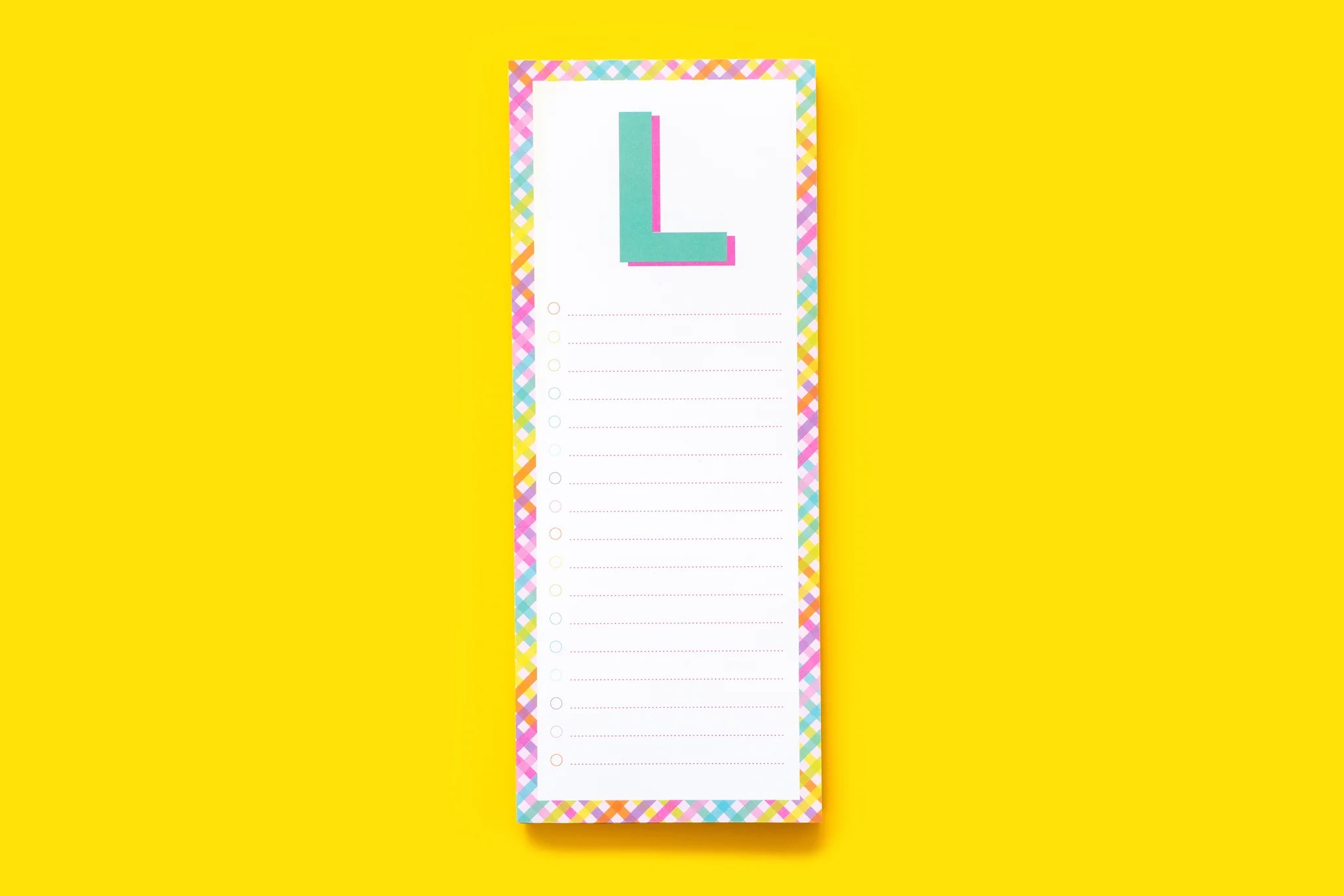Letter List Pads - Obsession Boutique