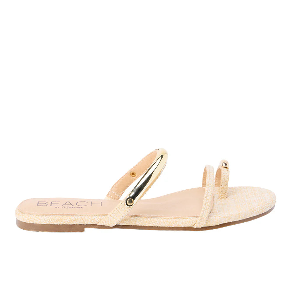 Vacay Slide Sandals - Natural - Obsession Boutique