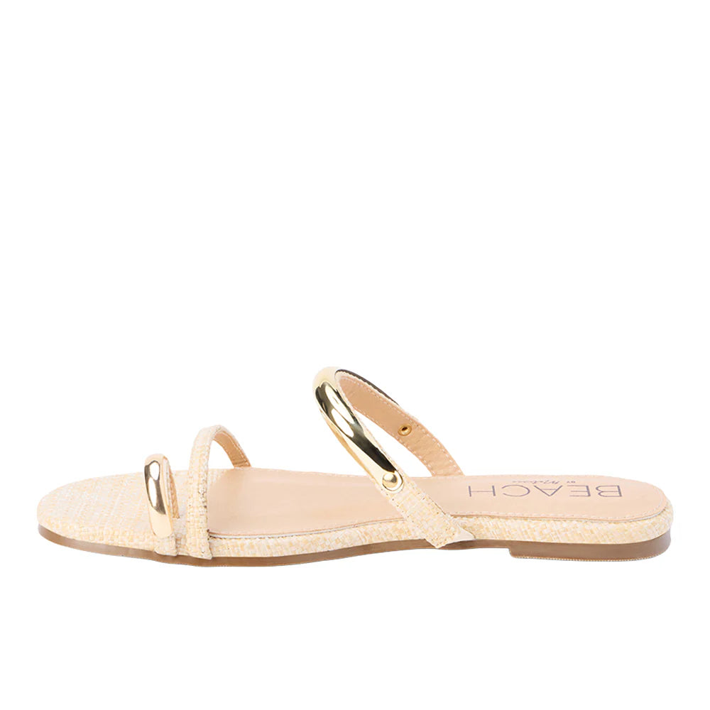 Vacay Slide Sandals - Natural - Obsession Boutique