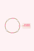 Beaded Blondes: Hot Pink Pearl Poppi Bracelet - Obsession Boutique