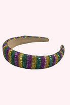 Mardi Gras Rhinestone Headband - Obsession Boutique