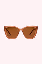 I-SEA: Aloha Fox Sunglasses - Dusty Rose / Brown - Obsession Boutique