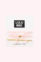 Lulu Mac: Light Pink Bow Bracelet Set - Obsession Boutique