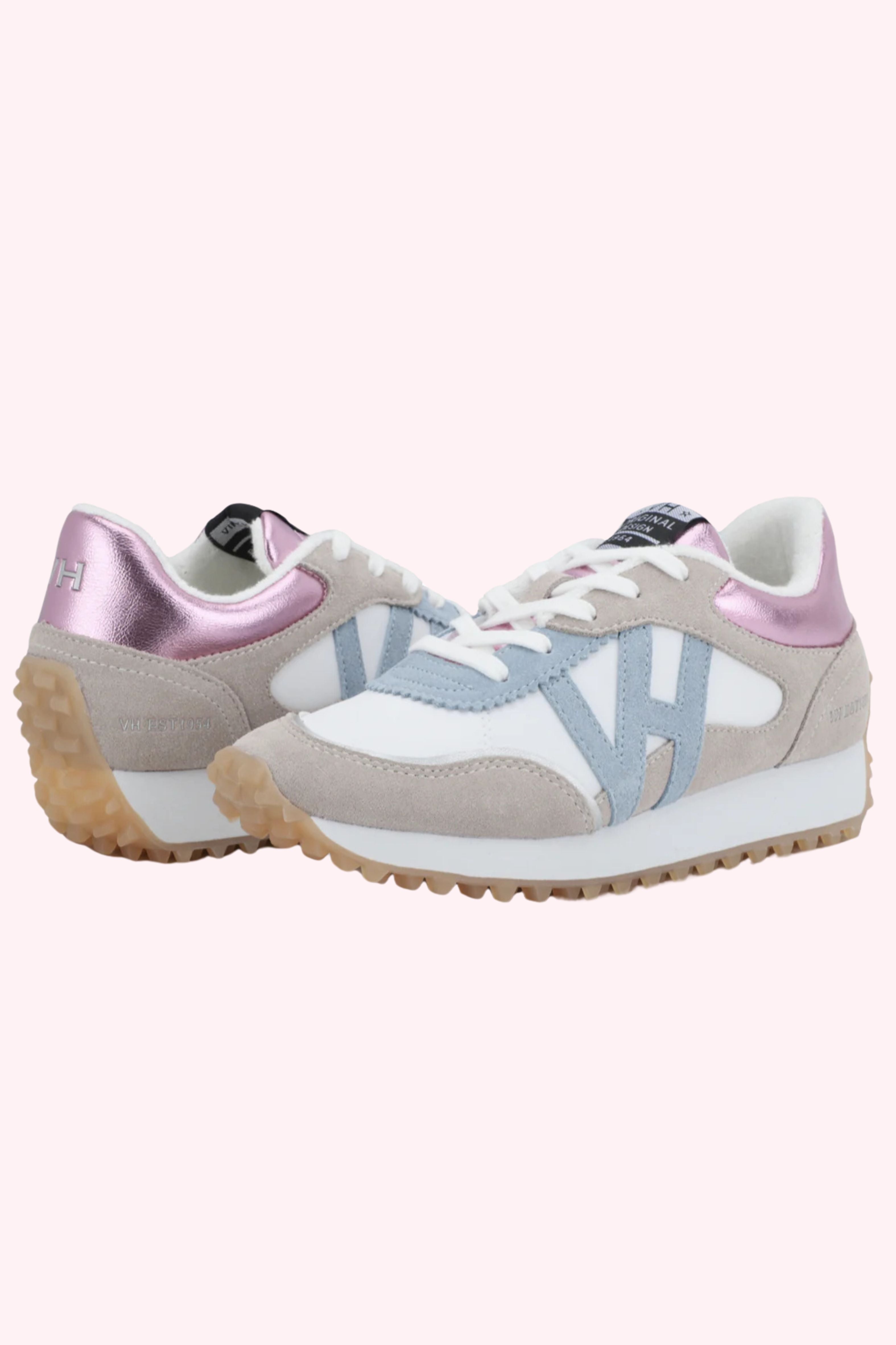 Vintage Havana: Cosmic Sneakers - Grey/Metallic Pink - Obsession Boutique