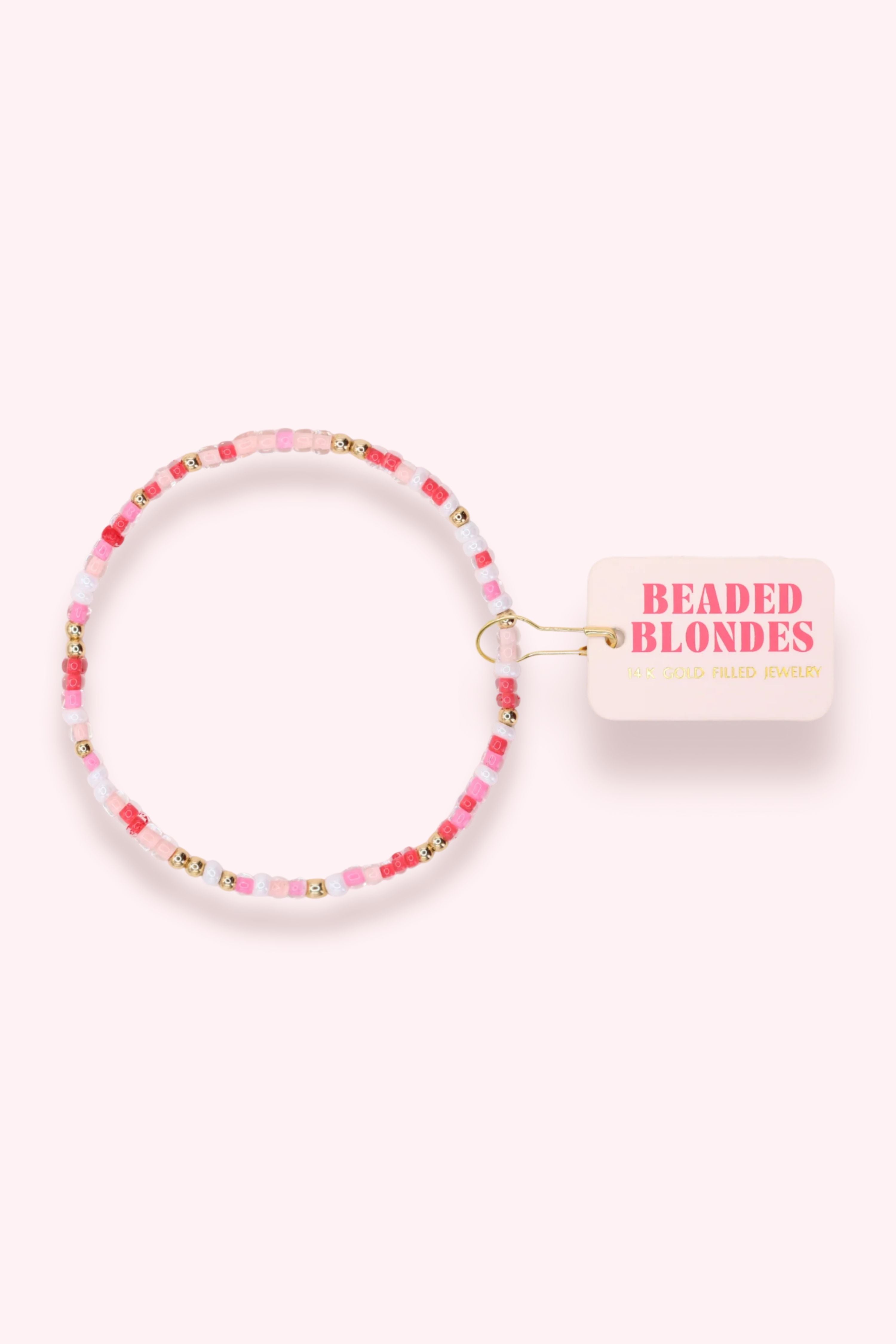 Beaded Blondes: Sweet Tart Sprinkle Bracelet - Obsession Boutique