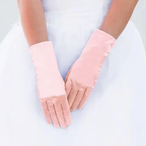 Wrist Length Satin Women's Gloves - Obsession Boutique