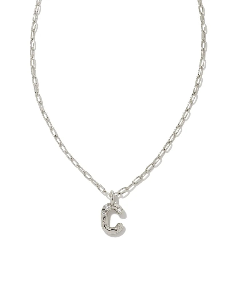 Kendra Scott: Crystal Letter Pendant Necklace - Obsession Boutique