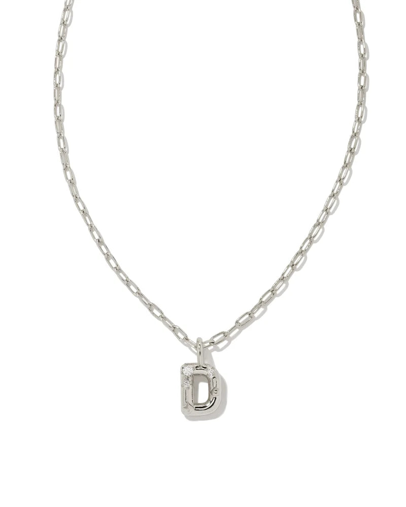 Kendra Scott: Crystal Letter Pendant Necklace - Obsession Boutique