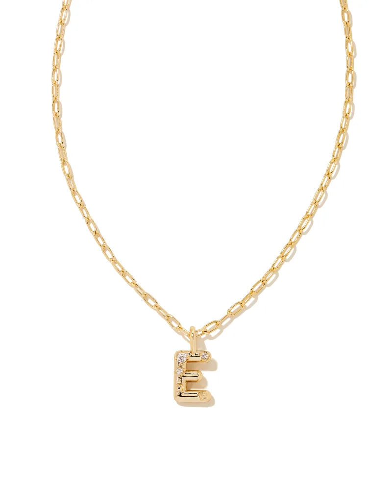 Kendra Scott: Crystal Letter Pendant Necklace - Obsession Boutique