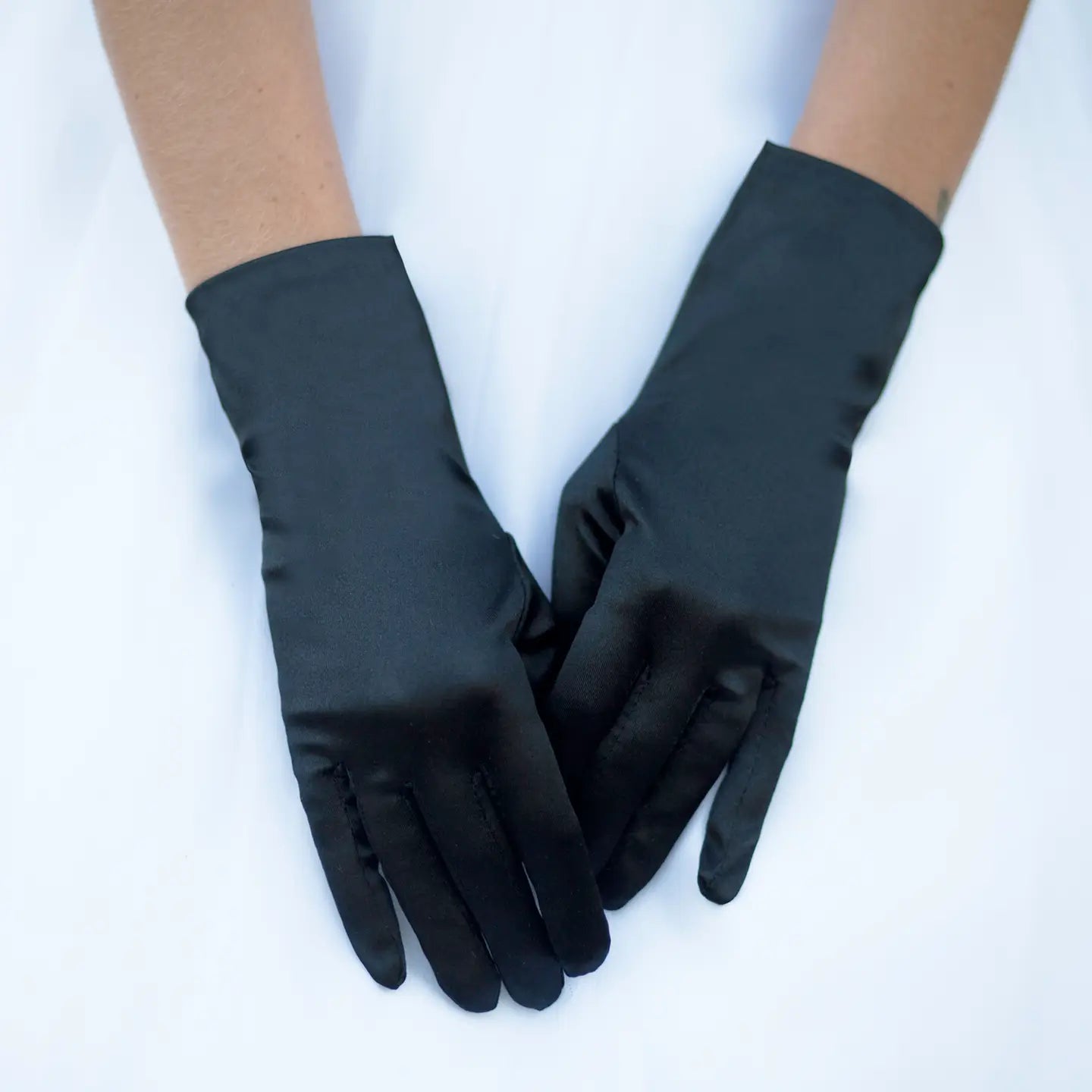 Wrist Length Satin Women's Gloves - Obsession Boutique