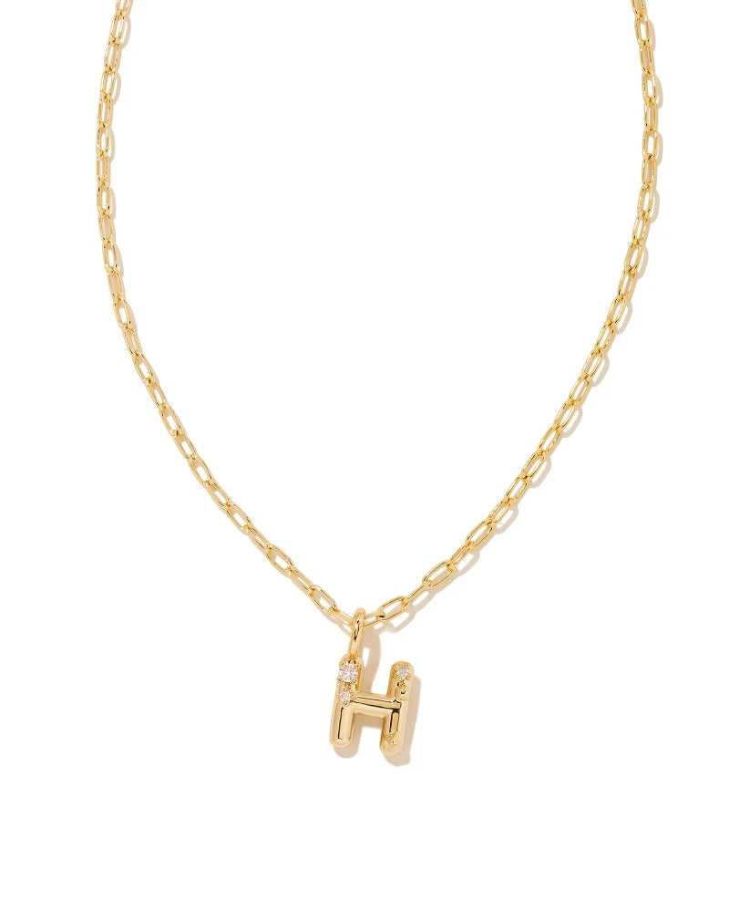 Kendra Scott: Crystal Letter Pendant Necklace - Obsession Boutique