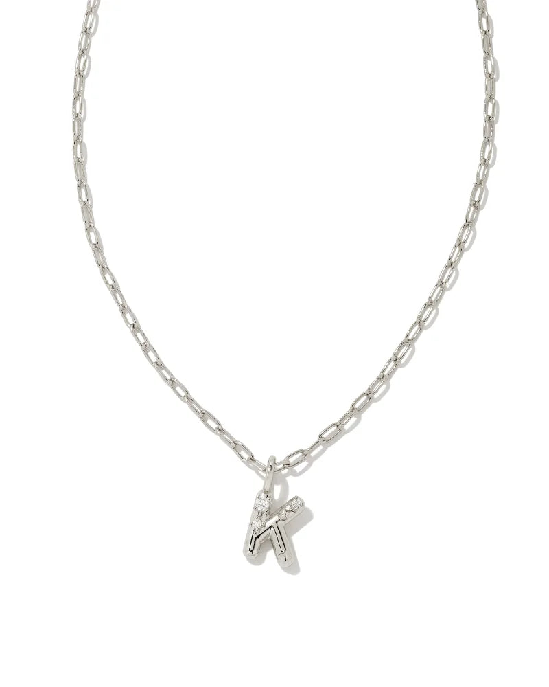 Kendra Scott: Crystal Letter Pendant Necklace - Obsession Boutique