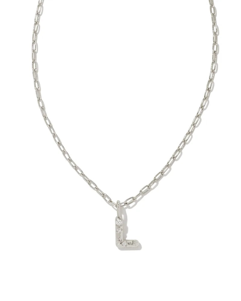 Kendra Scott: Crystal Letter Pendant Necklace - Obsession Boutique