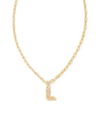 Kendra Scott: Crystal Letter Pendant Necklace - Obsession Boutique