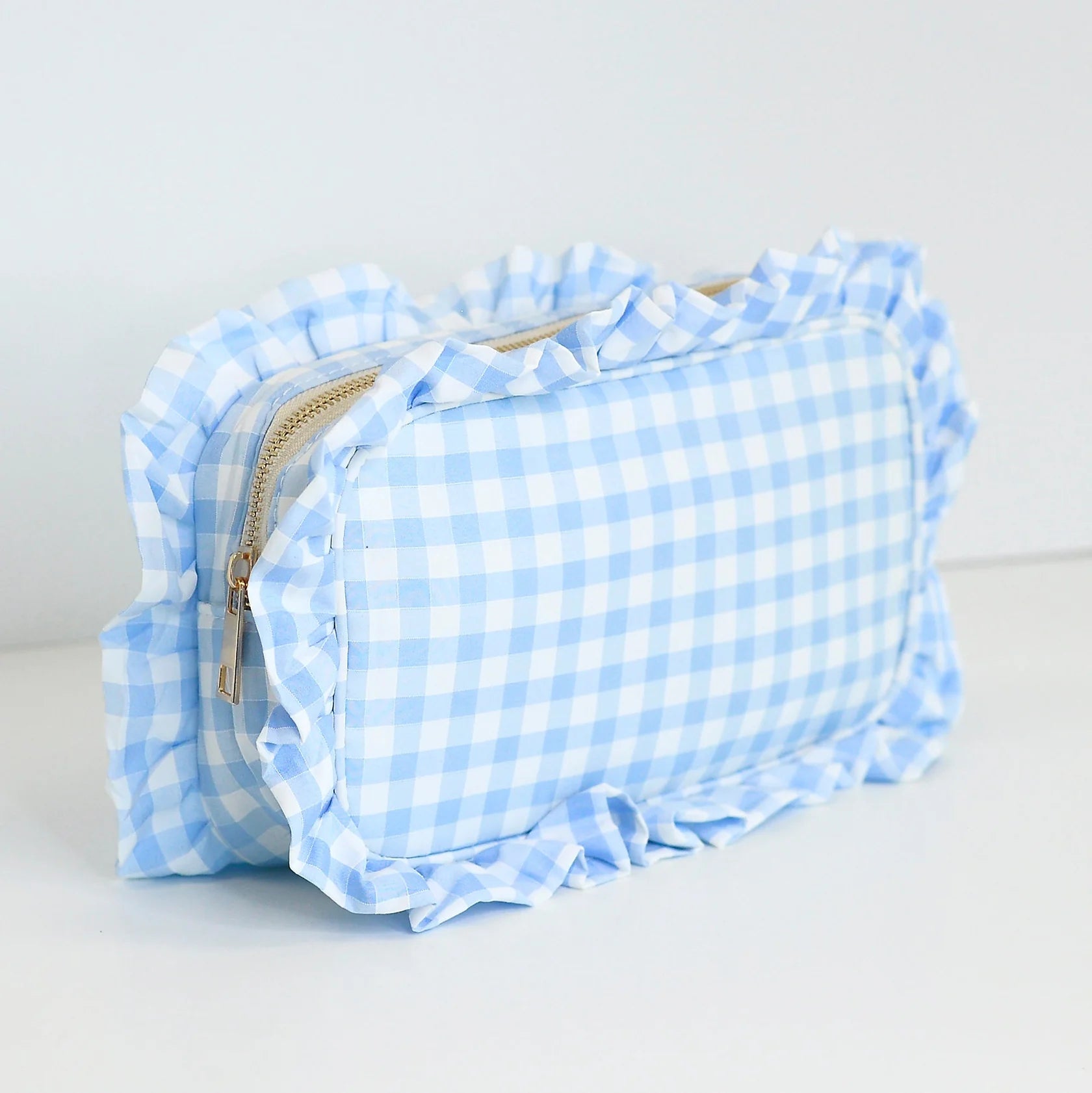Gingham Frilly Bags - Obsession Boutique