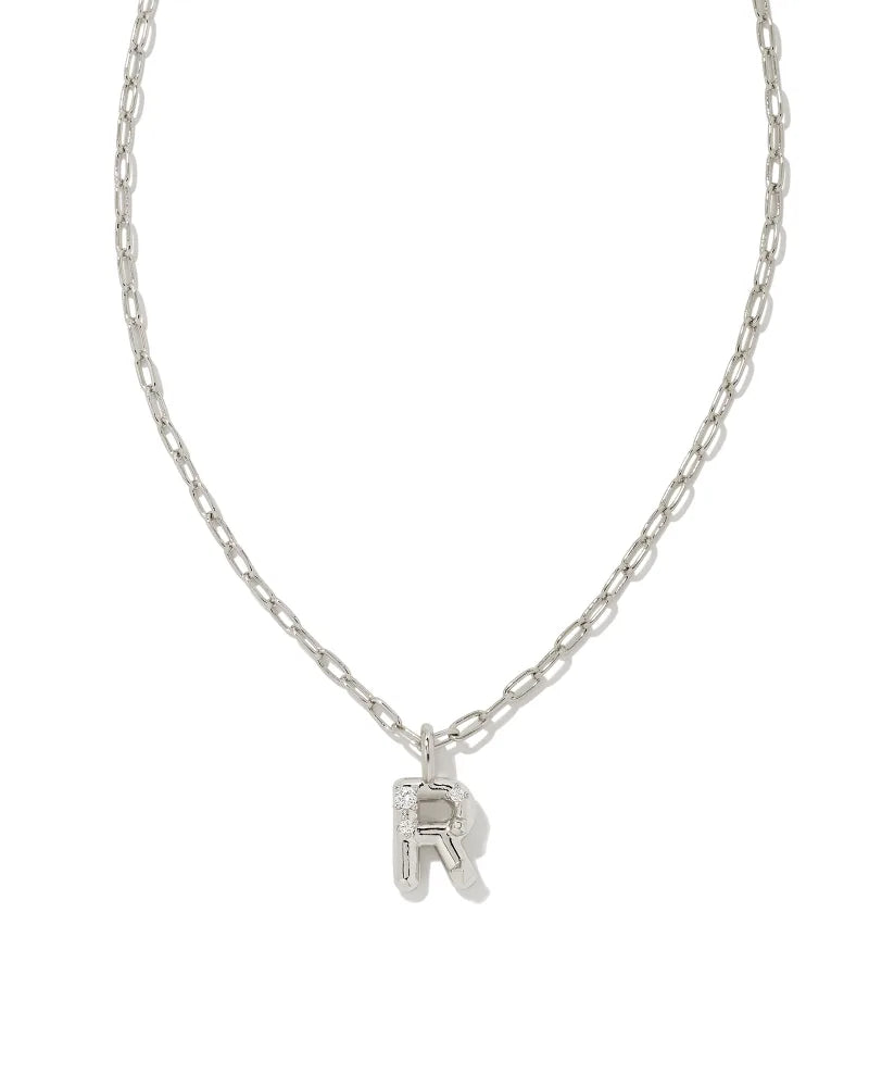 Kendra Scott: Crystal Letter Pendant Necklace - Obsession Boutique