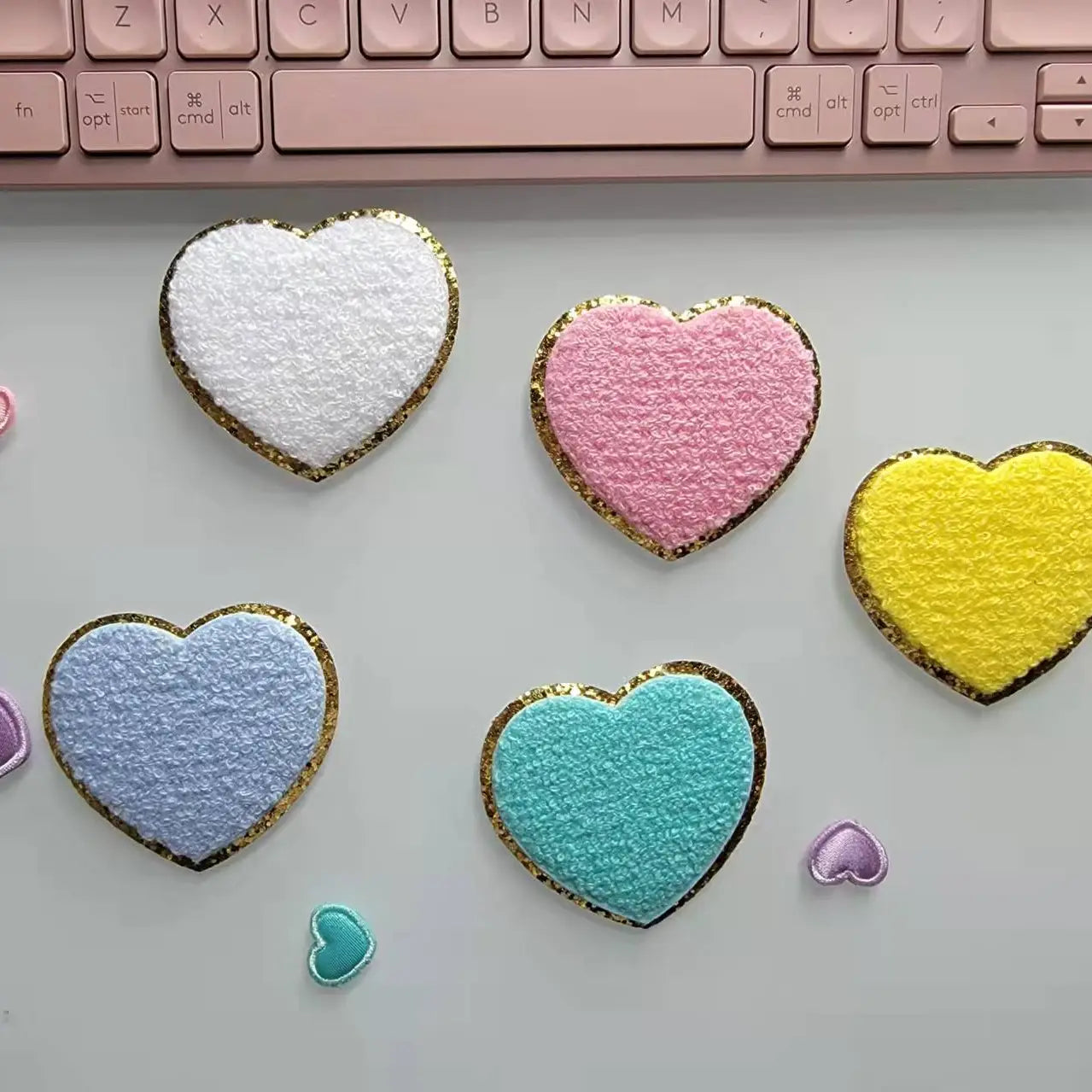 Chenille Heart Patch